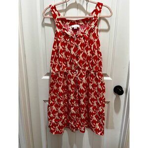Forever 21+ Red and Off White Patterned Dress - 1X